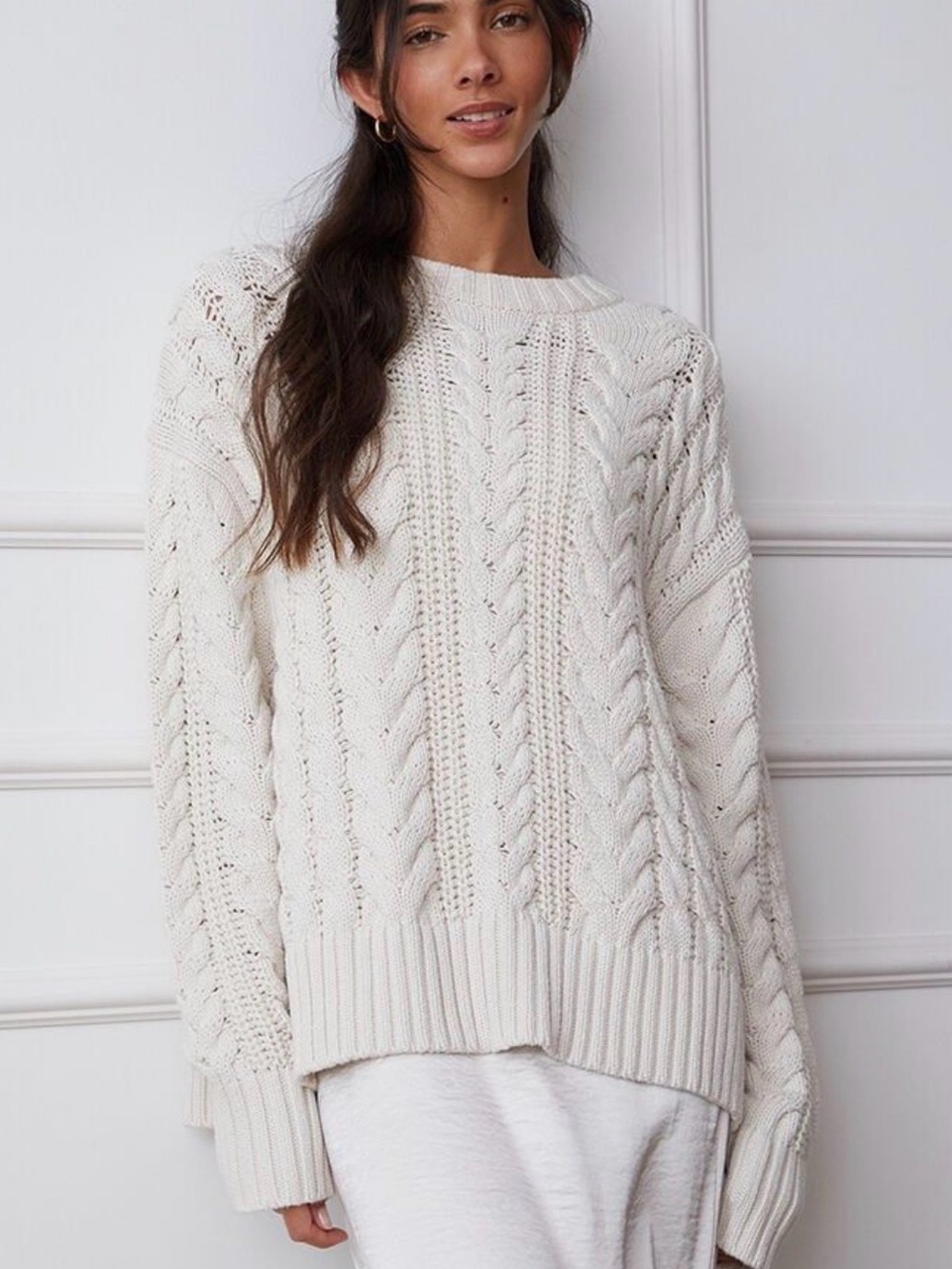 LA Hearts Women’s Rory Cable Knit Sweater